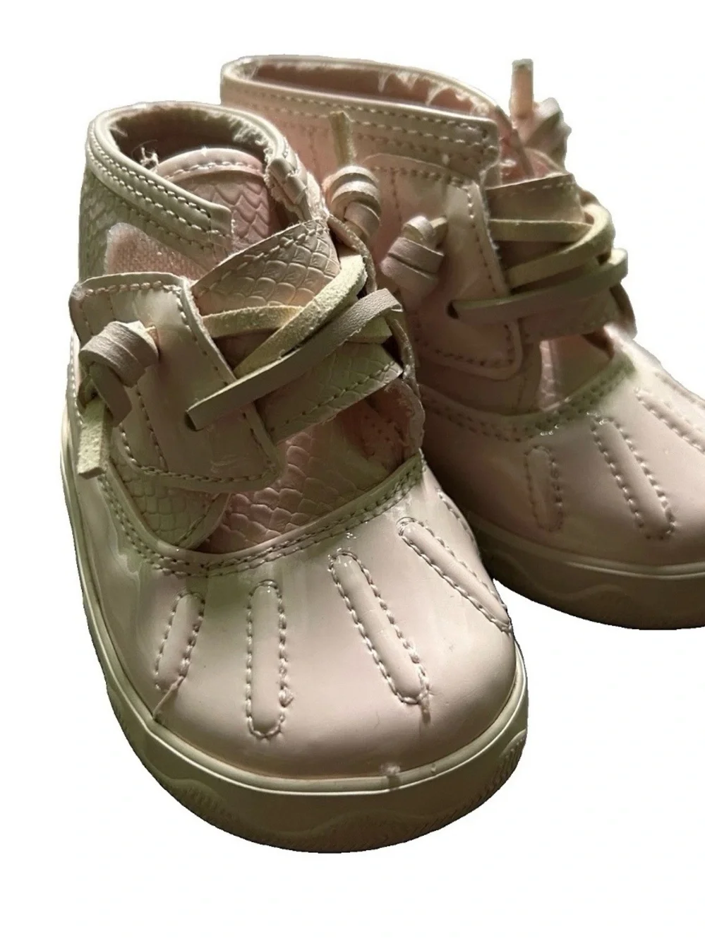 Sperry Baby Toddler Girl Pink Winter Boots Easy Off & On Size 3